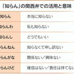 関西弁の『知らん』語尾が違うだけで意味がこれだけ違う!