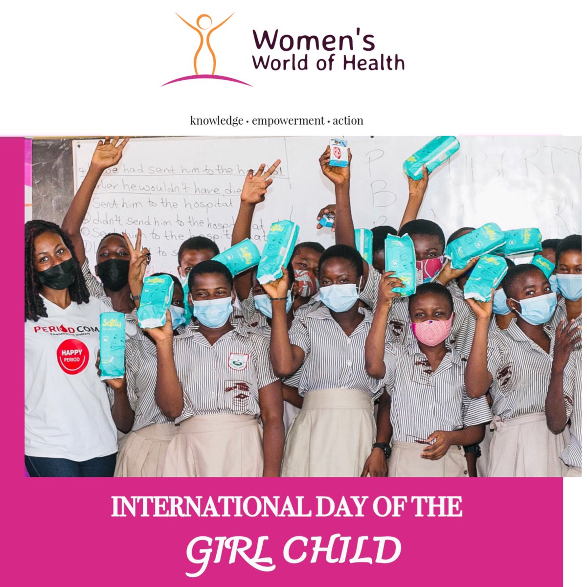 WomensHealthgh's tweet image. Girls if empowered through health can take over the world of digitalization. Happy International Day of the Girl Child.

#equitablehealth #healthequality #girlchild #adolescenthealth
#empowerthegirlchild #internationaldayofthegirlchild #womensworldofhealth #periodcom