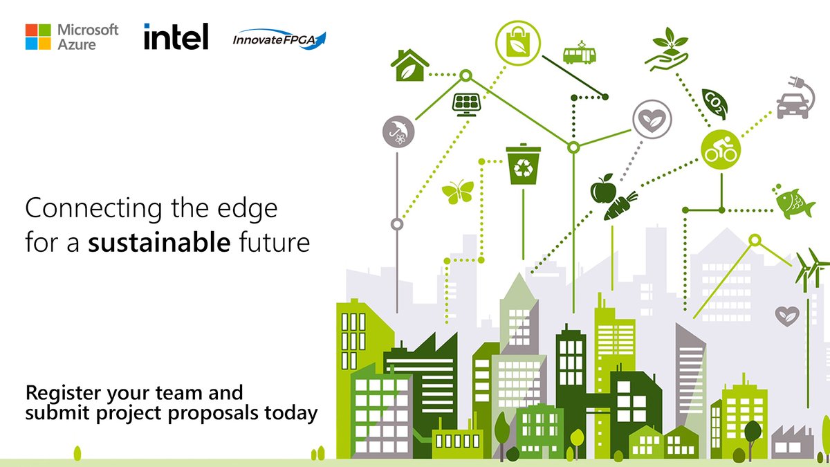 MSIoTDevs's tweet photo. Developers are invited to submit to the InnovateFPGA Design Contest by Oct. 31 for solutions that reduce environmental impacts. Learn about the details and how Microsoft Azure IoT and @IntelFPGA technology are empowering this event. 

https://t.co/RfLxDVdz6K #MSIoT @IntelIoT https://t.co/wT7enoZTLi