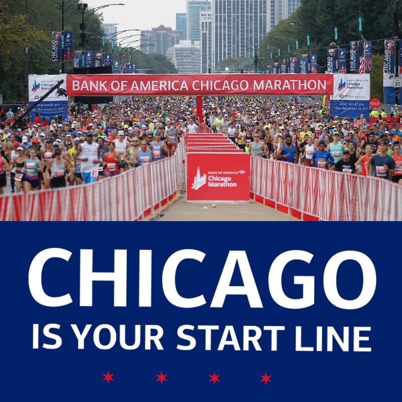 ChiMarathon's tweet photo. More than 26,000 of you made Chicago your start line yesterday. It was worth the wait. #ChicagoStartLine https://t.co/vlGP8TiUqL