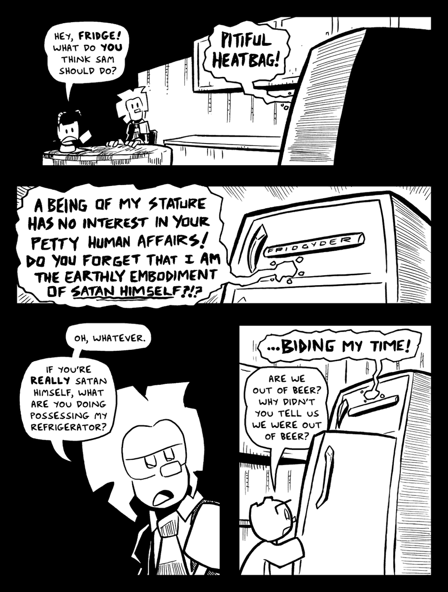 Fridge makes his "first" appearance in today's Sam and Fuzzy!
https://t.co/iHbpnPiCk6 