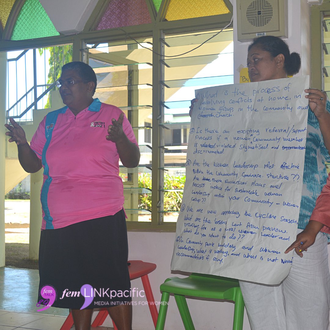 femlinkpacific's tweet photo. Yesterday we concluded our 1st convening post Viti Levu lockdown in Nadi with our Rural Women Leaders Community Media Network where women spoke on womens leadership in shaping peace and recovery better within our rural communities!
#femlinkpacific2021 #teamFiji #PeaceAndRecovery https://t.co/0iTCac90qD