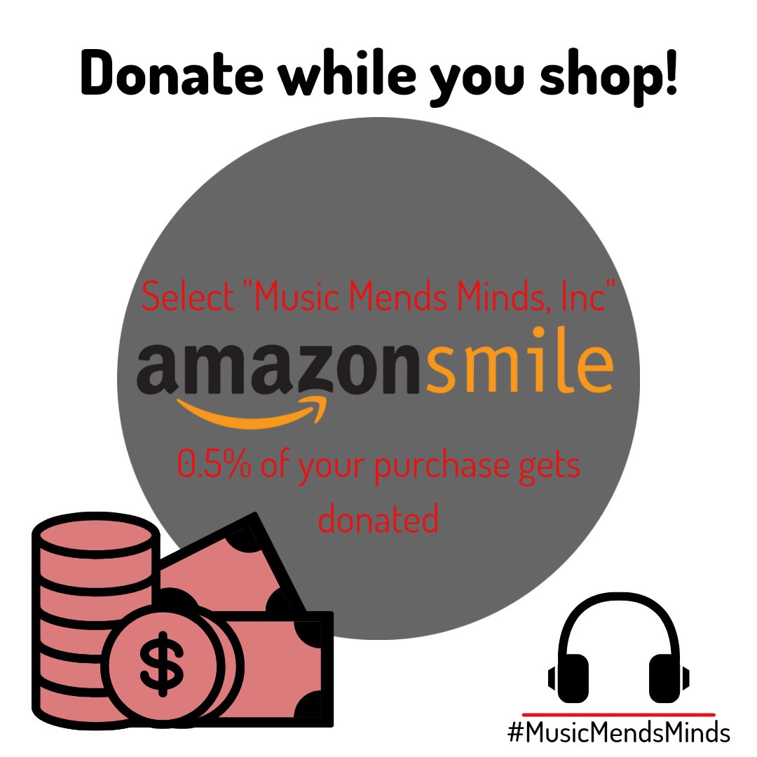 MusicMendsMinds's tweet photo. MMM is on AmazonSmile! Search for AmazonSmile, choose MMM as your charity, and donate while you shop.

#MusicMendsMinds
#RestoringTheRhythmOfLife https://t.co/Uy6ZosebZp
