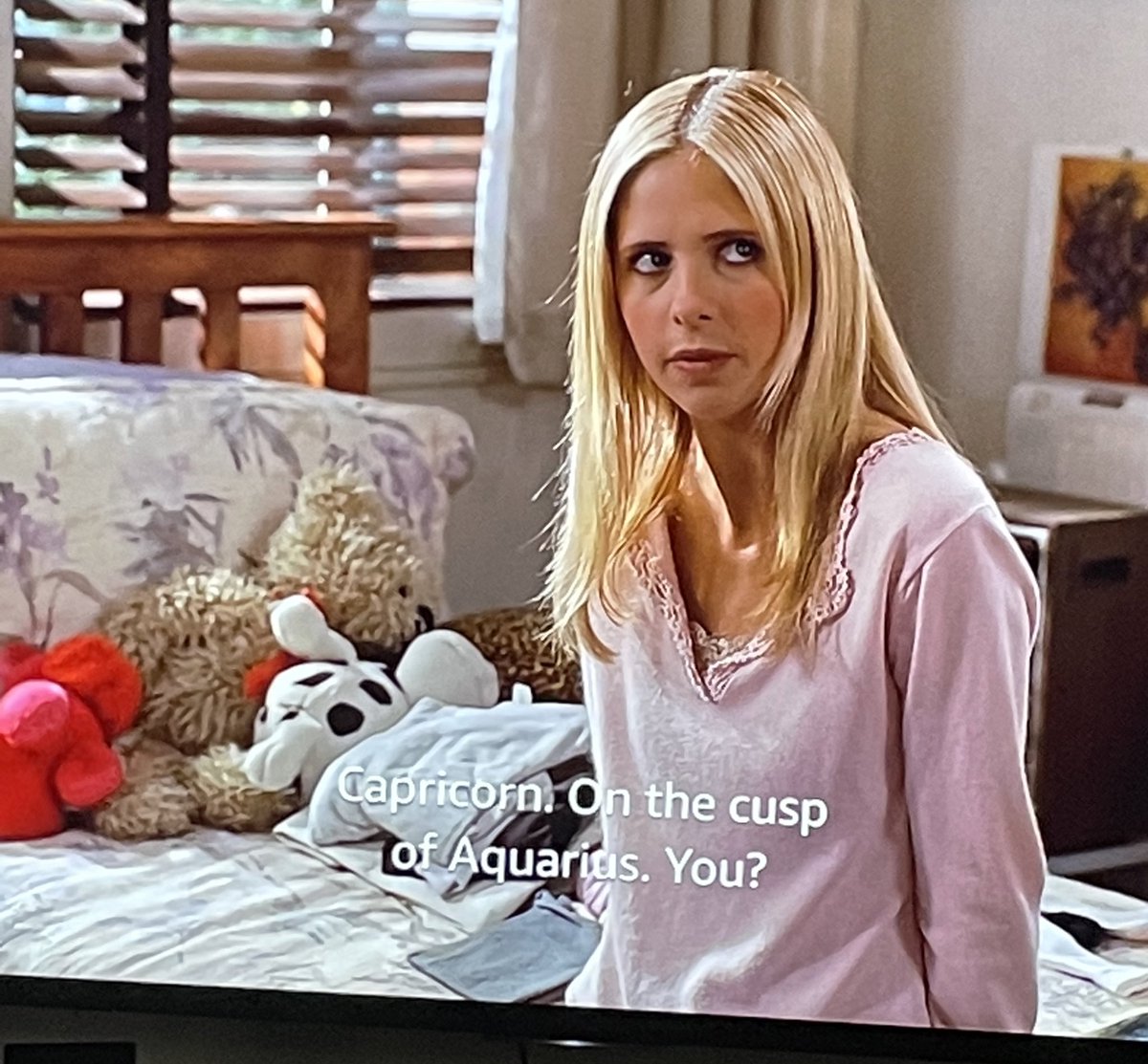 earthdombaby's tweet photo. Buffy is a Capricorn and they say astrology isn’t real https://t.co/kQUVJRs56U