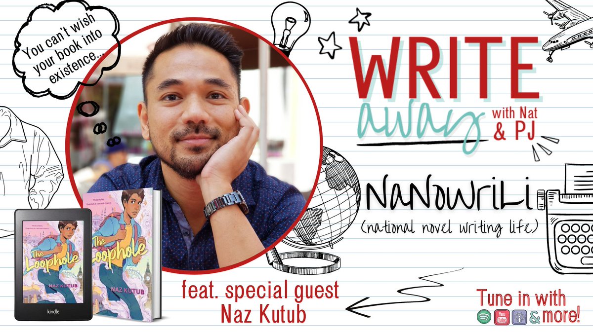 writersunlocked's tweet photo. Our interview with @nazkutub was a blast! He had so many great insights into writing for life and doing it quickly. We can't wait to share it with all of you just in time for #NaNoWriMo! Tune in 10/15 on most podcasting platforms and YouTube. https://t.co/WkGu8wVe6c