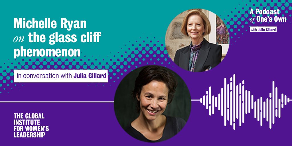So excited to share the💥latest episode💥of A Podcast of One’s Own with our very own Director <a href="/shellkryan/">Prof Michelle Ryan</a>! 

Michelle talks with <a href="/JuliaGillard/">Julia Gillard</a> about what happens when women smash glass ceilings and the ‘opportunities’ women tend to agree to take up.

giwl.anu.edu.au/podcast-ones-o…