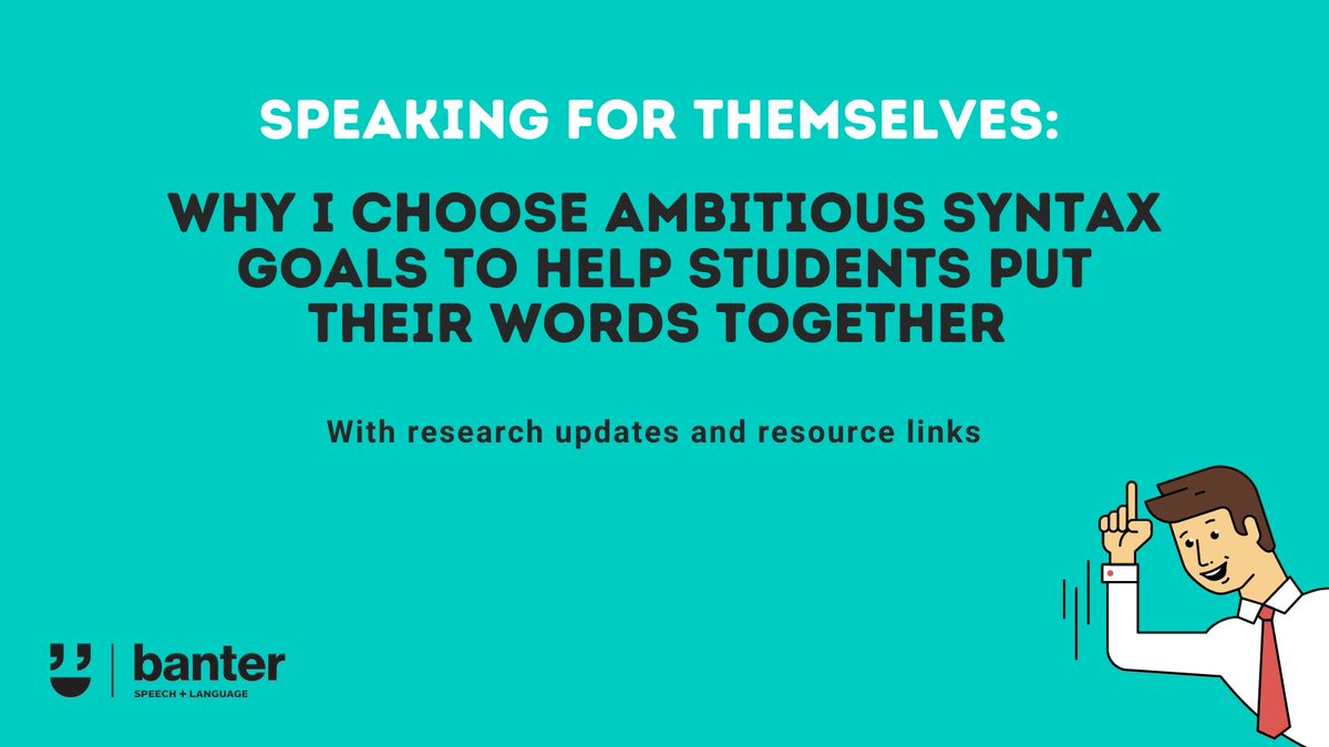 BanterSpeech's tweet photo. Ahead of #DLD Awareness Day on Friday, and the release of our updated free DLD Guide for Families, here's our article about complex syntax goals including research updates &amp; resource links https://t.co/vo3C1durTe 
#DevLangDis #ThinkLanguage #ThinkDLD https://t.co/B6hnkOcFmv