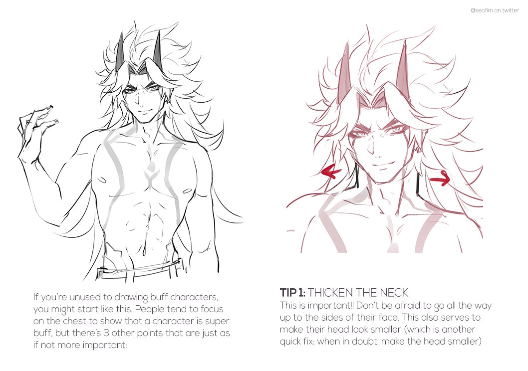 In honor of Itto's design reveal: Here's 3 Quick and Easy Tips That Will Instantly Make Your Drawing Beefier 