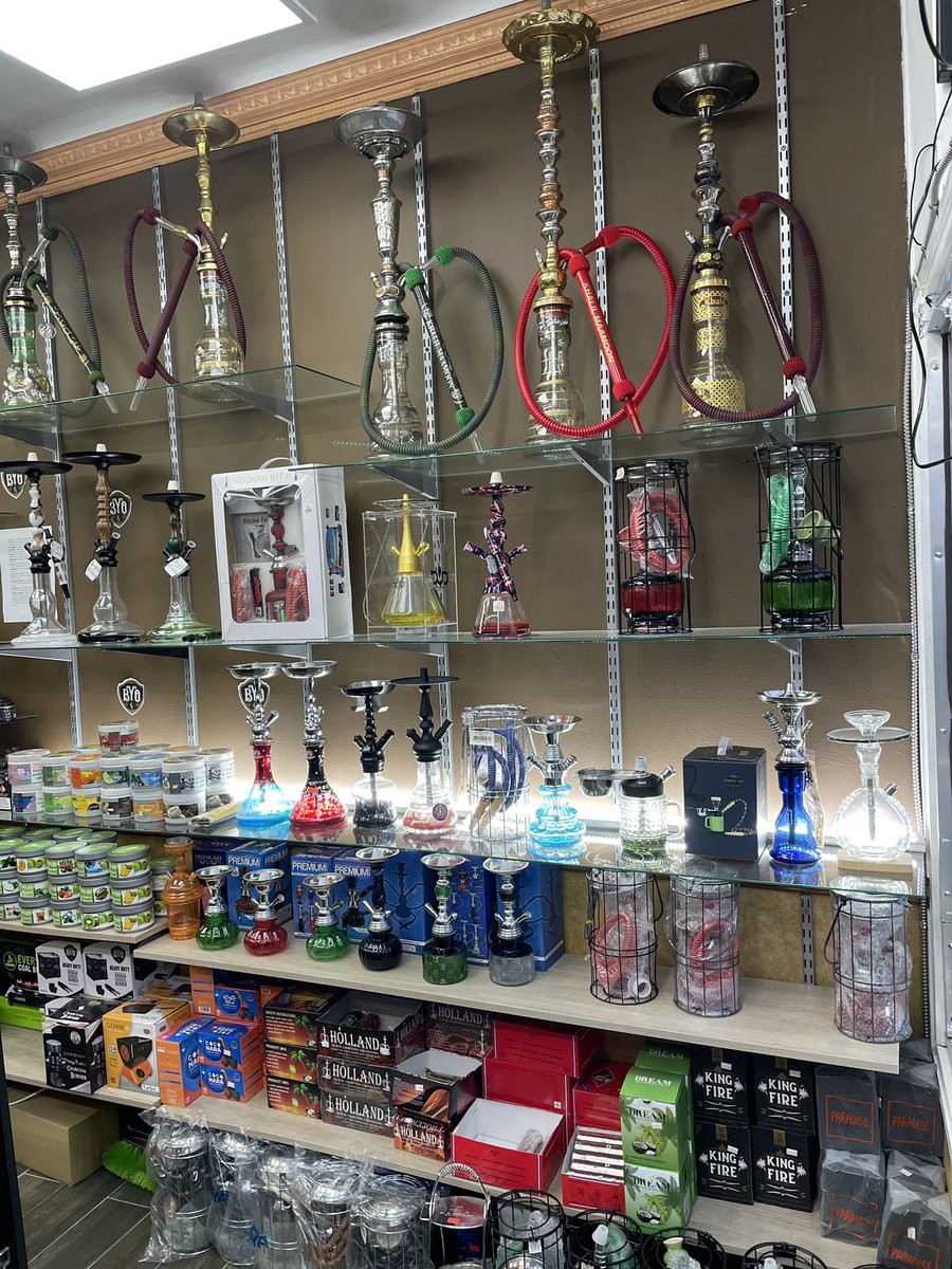 district_smoke's tweet photo. Hookah lovers, come check out our Hookah village section. All kind of Hookahs, Tobacco &amp;none Tobacco flavors, .. etc #Cigars #cigar #cigarlife #smoke #Hookah #Shisha #Tobacco #CBD #glass #Pipe #pipesmoking #Vape #Vapes #Ejuice #Baltimore #Towson #maryland #hampdenbaltimore https://t.co/UvT3KXHQZe