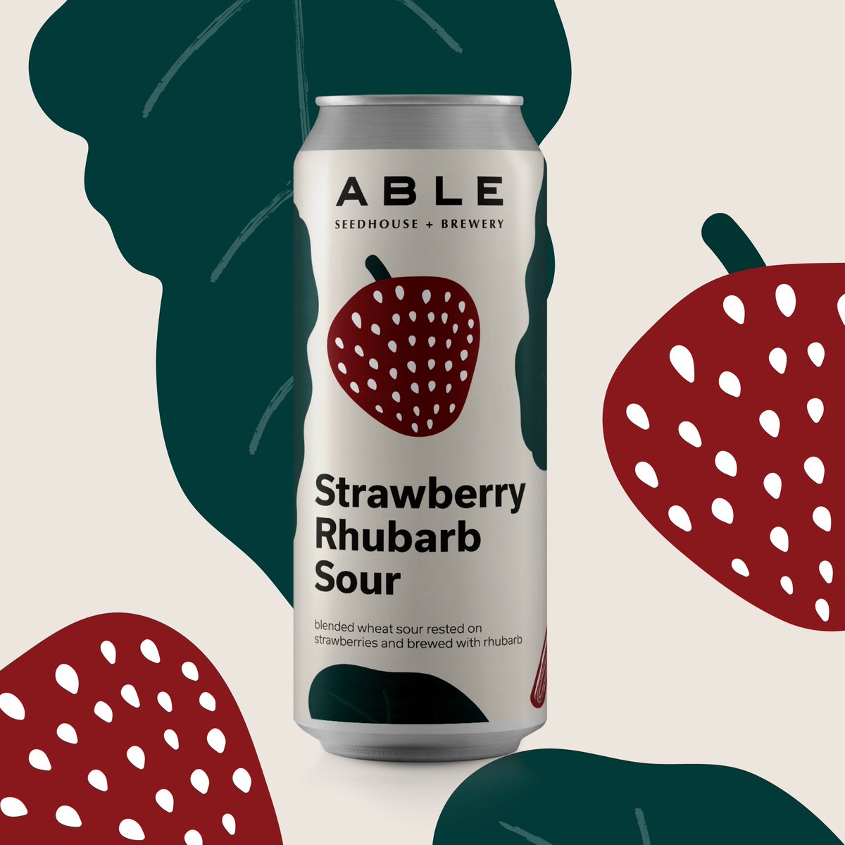 Our highly approachable blended wheat sour is now in liquor stores wherever you buy good beer. It was brewed with rhubarb and rested on strawberries giving it a slightly fruity balanced acidity and a tart clean finish. Don’t let the cute label fool you, it’s 6.2% ABV.