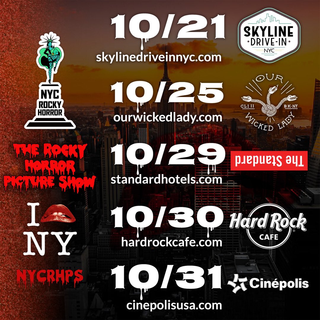 As promised - our Halloween season shows! Check them out and check out our Instagram and Facebook pages for even more information! Get your tickets ASAP!