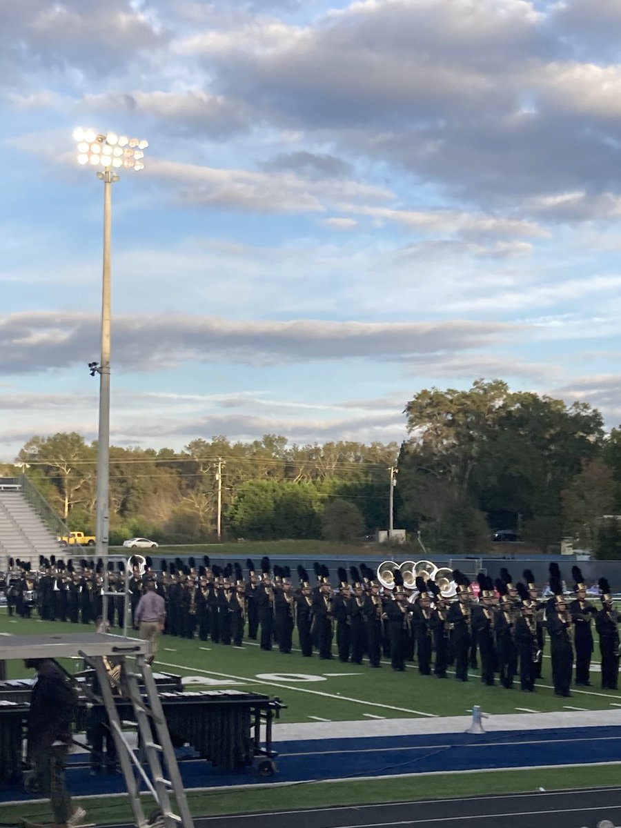 Band of Chiefs taking the field.