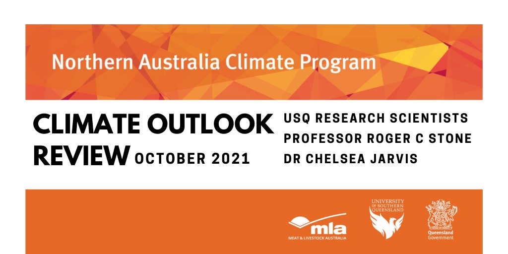 IACE_UniSQ's tweet photo. Has the rain set in for the remainder of the year? ☔️ check out the latest Climate Outlook Review-Northern Australia Oct 2021 edition to find out more👉 https://t.co/CXjEF7p5j8
#USQResearch funded by @meatlivestock @DAFQld @usqedu #climateoutlook #centreforappliedclimatesciences https://t.co/ccfvGz95jX