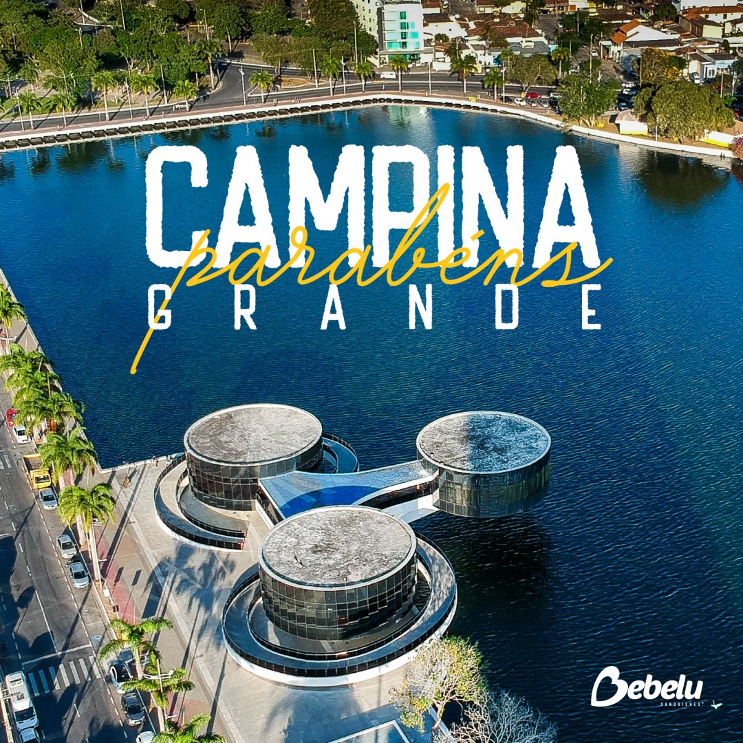 BebeluCG's tweet photo. Parabéns, Campina Grande! 🥰 São 157 anos de acolhimento e crescimento da Rainha da Borborema. Somos felizes em fazer parte dessa história.

#CampinaGrande #aniversário https://t.co/pR6gngBadV