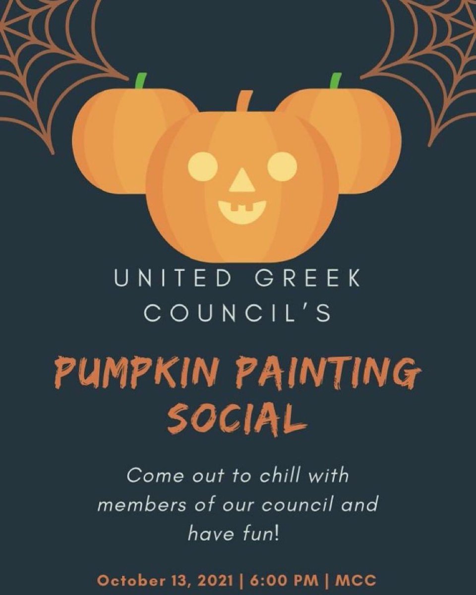 Come out on Wednesday and paint pumpkins with your favorite Greeks.