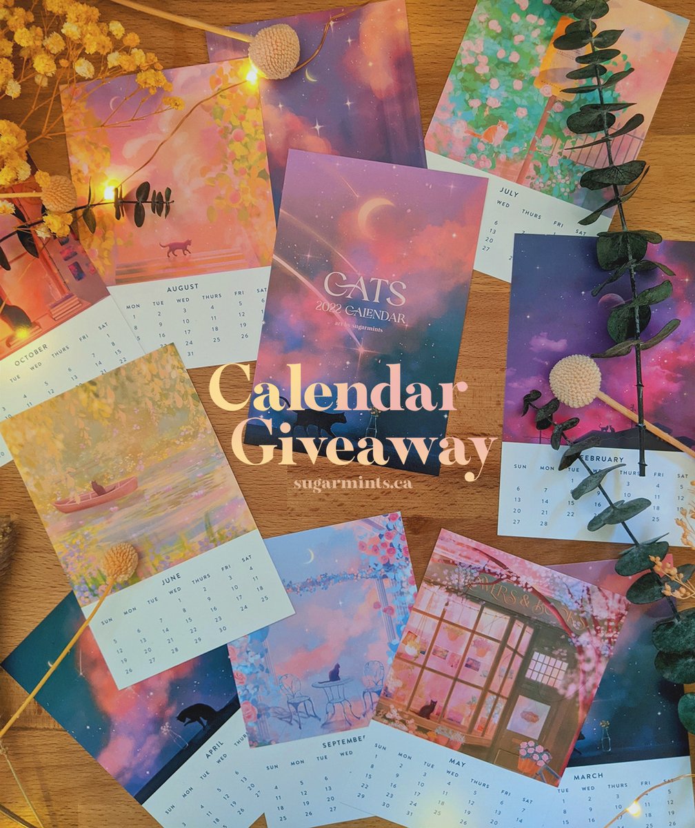 sugarmintdreams's tweet photo. 🌙 a little thank you giveaway 🌙

Giving away my new 2022 cat-themed calendar to 1 winner (will be announcing on oct 17)

To enter: must be a follower/like/RT/comments optional.

US/CAN only! https://t.co/fVLyiLwhaD