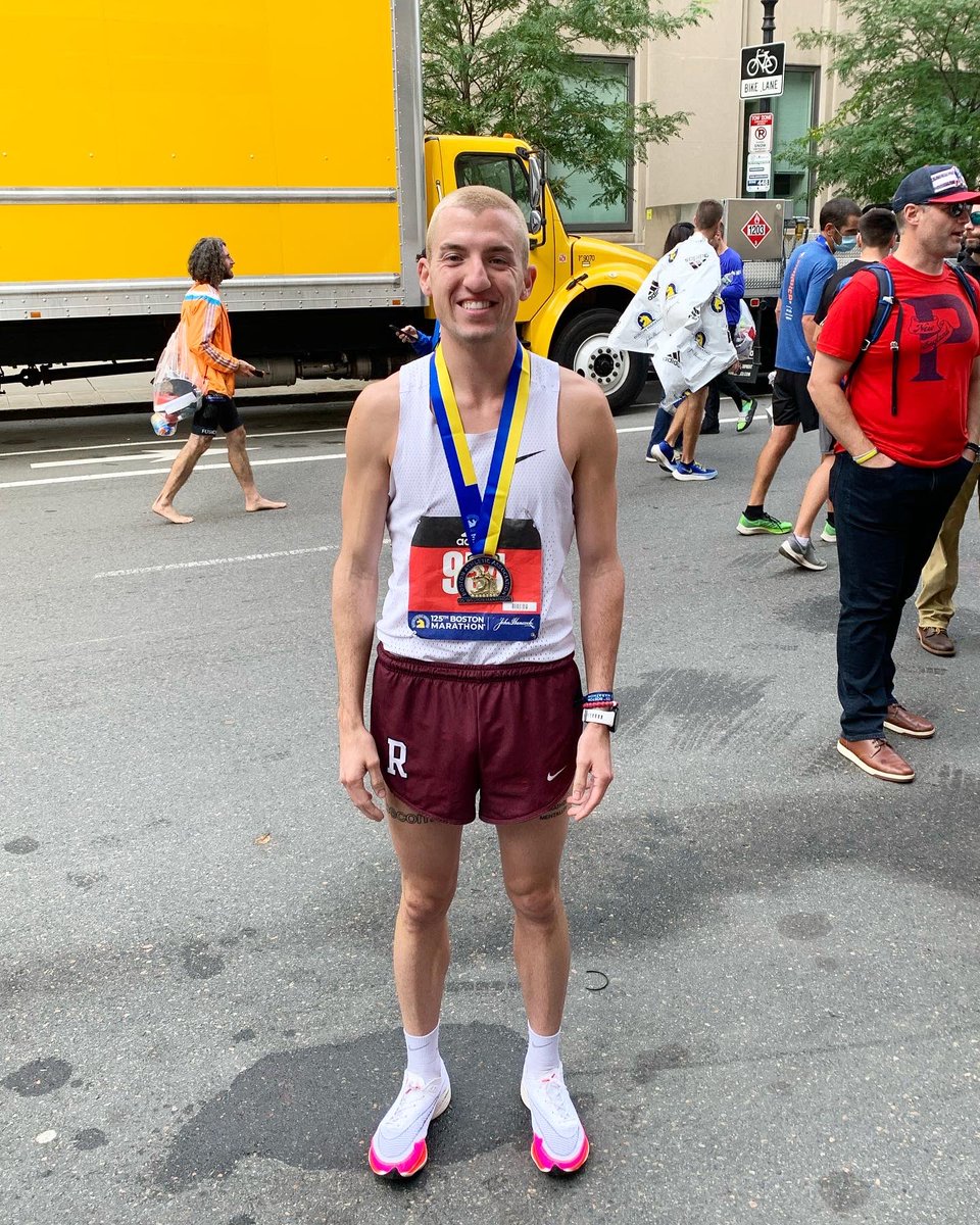 erikchazin's tweet photo. I finished my 2nd, the 125th, &amp; the 2021 @bostonmarathon in 2:47:57 (6:21 Mile Pace for 26.4 Miles) &amp; placed 598th overall! Proud of this performance and proud to finish the Boston Marathon for a 2nd time 💙💛

#BTB #BecomeBoston #BeBetterForBoston #MarathonMentality https://t.co/kDtW0ys9BD