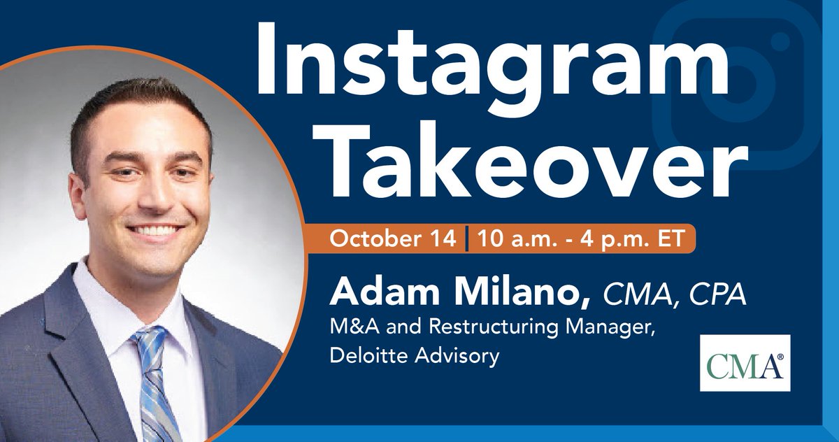 IMA_News's tweet photo. Three days to go! Check out our Instagram Takeover on Thursday to hear from Adam Milano as he talks about the CMA certification! #CMAAlwaysInDemand https://t.co/GIFmLbGJu1 https://t.co/9BRTrW3EJF