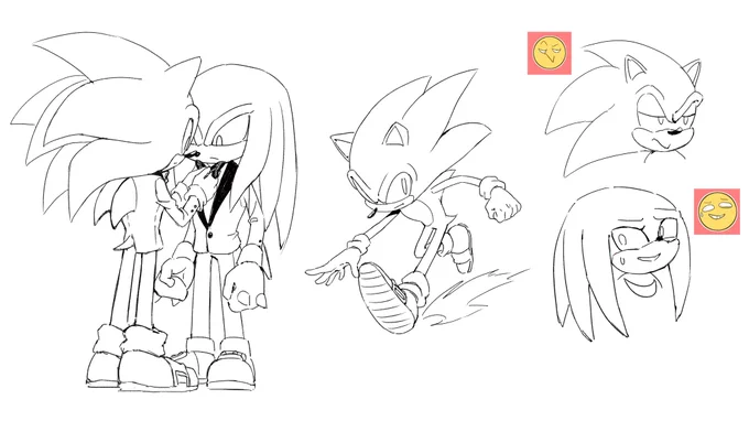 A few sketches and an emotion challenge...? I guess
#SonicTheHedgehog #knucklestheechidna #sonknux #ArtistOnTwitter 