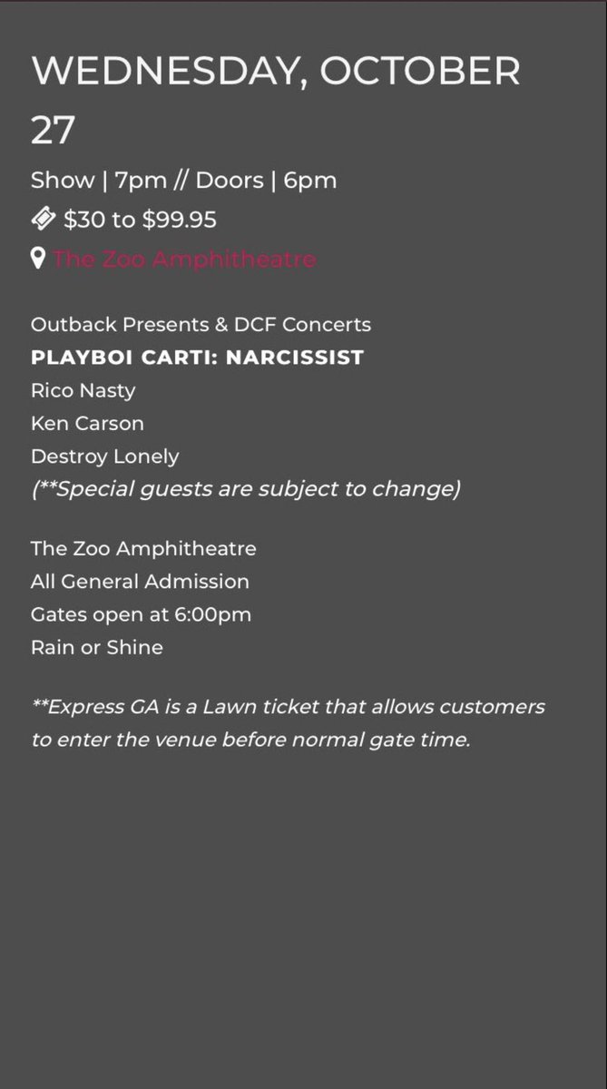 CartiCharts_'s tweet image. Rico Nasty, Ken Car$on, and Destroy Lonely going on tour with Playboi Carti‼️ 

#playboicarti #carti #playboi #opium #riconasty #kencarson #destroylonely #Narcissist #Narcissisttour