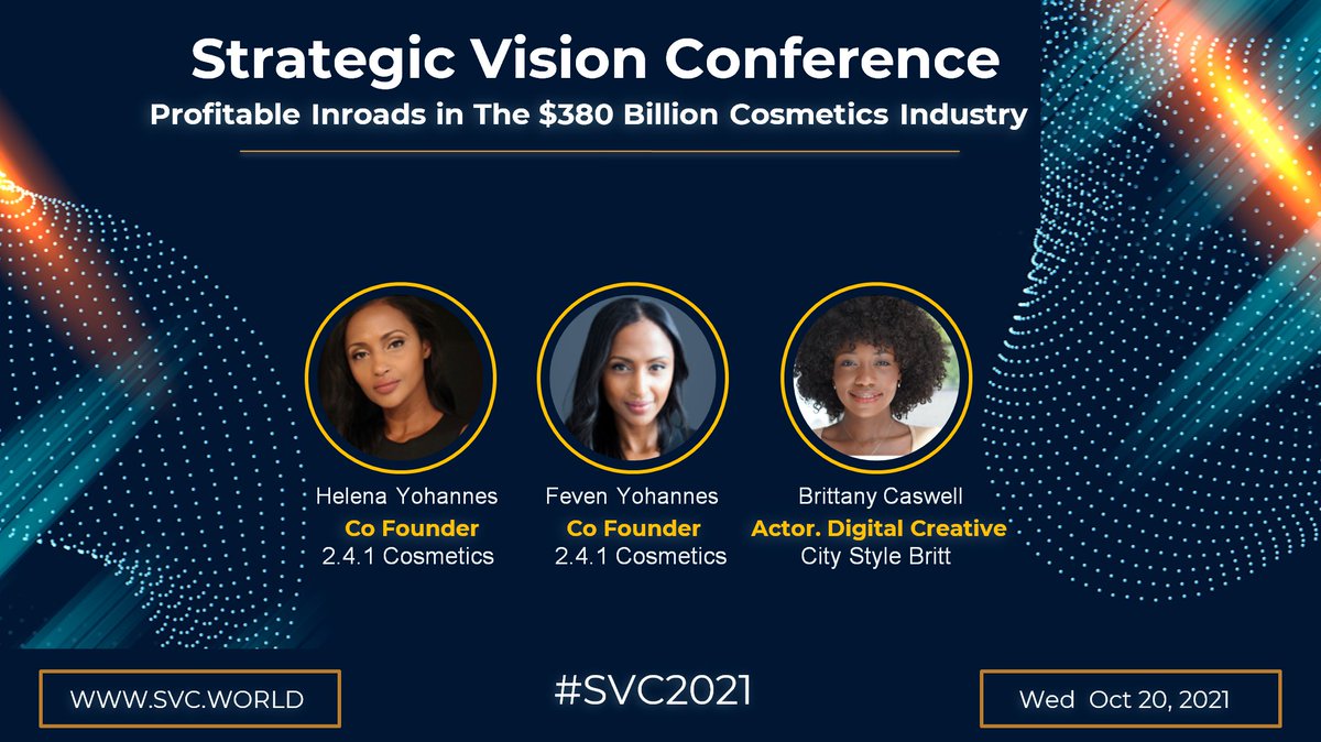 Watch and listen to <a href="/TheReal_Helena/">Helena Yohannes</a> &amp; <a href="/TheReal_Feven/">Feven Yohannes</a> speaking @ svc.world Tickets here lnkd.in/e6ZREnjw  <a href="/241Cosmetics/">2•4•1 Cosmetics</a>  In a crowded industry dominated by a few global players; the twin sisters are making serious inroads in the #cosmetics industry. <a href="/NIVEAUSA/">niveausa</a>