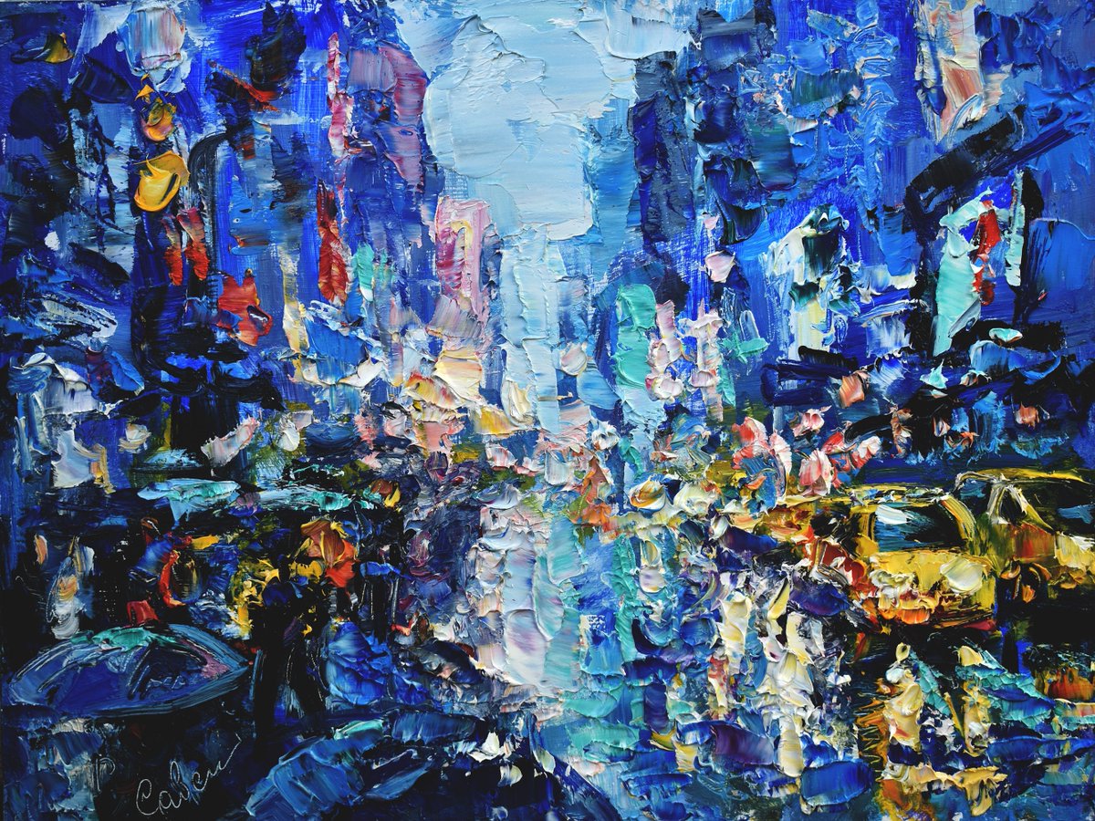 художник роберт файнэл (robert finale). New york paint. абстракционизм маслом нью йорк. картина нью-йорк манхэттен. New york paint.