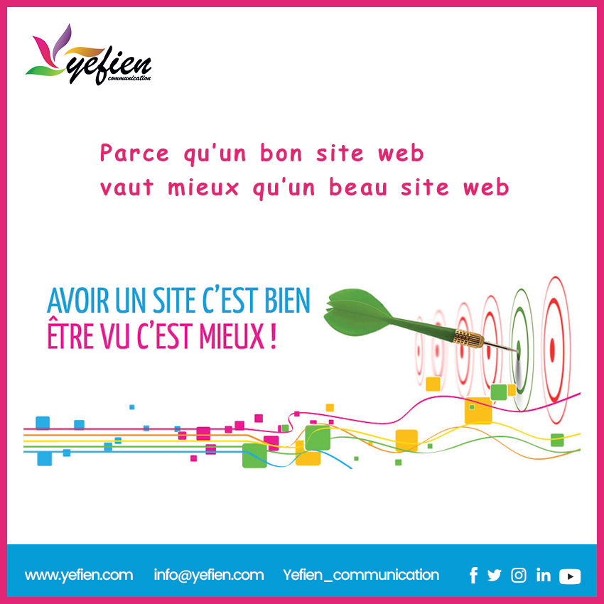 aboukam's tweet photo. #MarketingDigital |  Parce qu'un bon site web vaut mieux qu'un beau site web !!!
Pour les sites web d'entreprises en panne de visibilité 
Nous avons des solutions efficaces qui marchent bien... #YefienCommunication #AgenceWeb 
#ReferencementWeb  #SEO https://t.co/vBdZHAA2B5