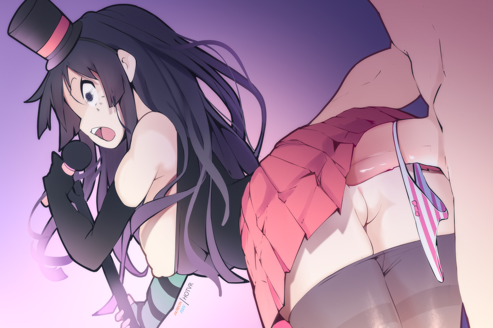 Drawtober Day 8 Idol. Best idol girl Mio getting the D on stage ...