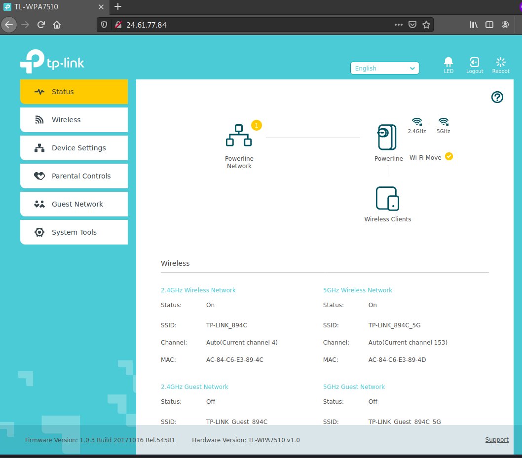 macroform_node's tweet image. TL-WPA7510
24.61.77.84

TL-WPA8630
85.225.3.202
84.216.179.11

More #TPLink access points with their admin pages open to the internet with #DefaultCredentials still unchanged, this time a #TLWPA7510 and 2 #TLWPA8630&apos;s
#cybersecurity #infosec #informationsecurity #infosecresearch