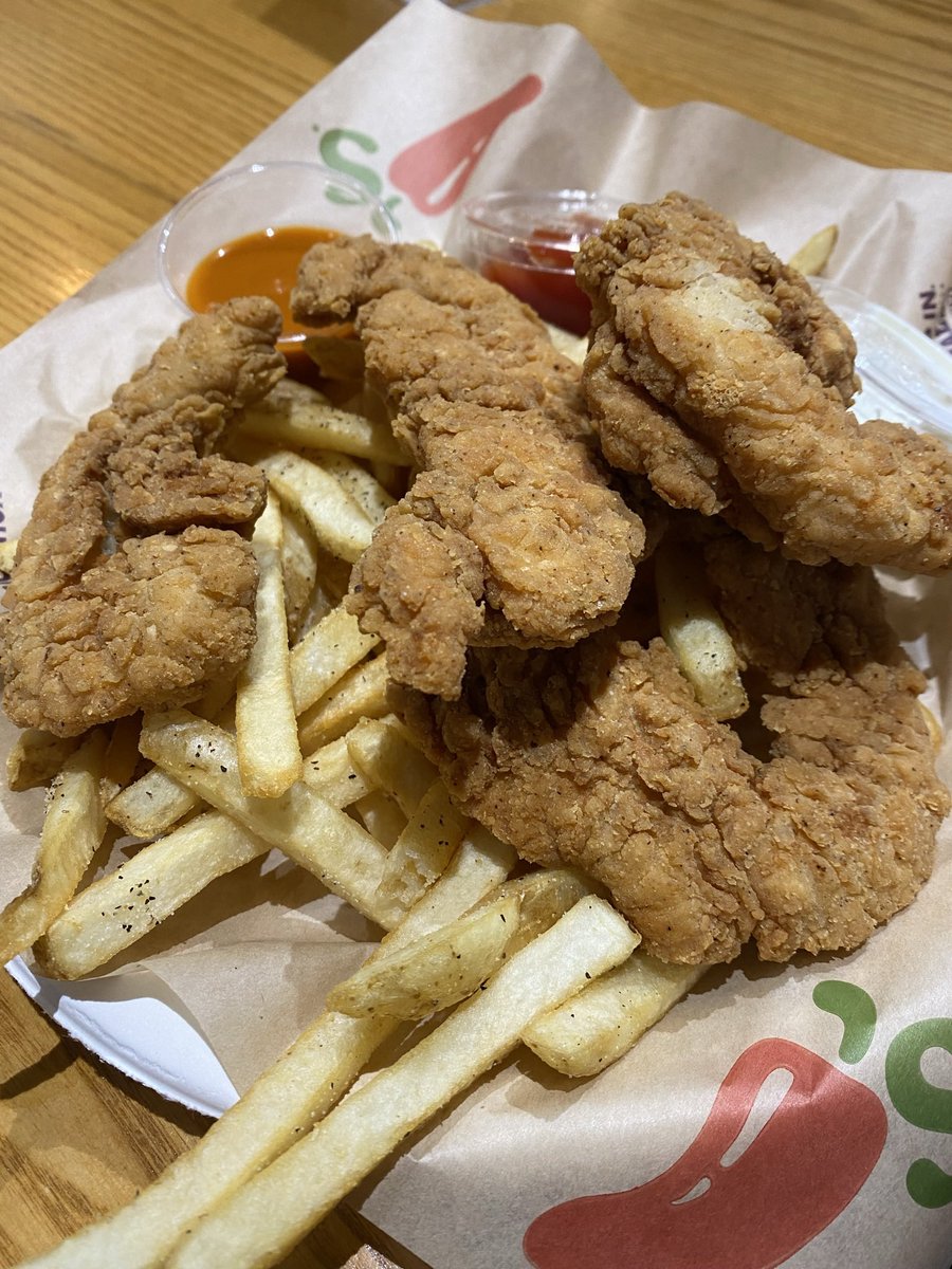Made the unfortunate decision to get some Chili’s after missing it for 5 months on the way to OKC and ended up with Whitewater Bay chicken strips