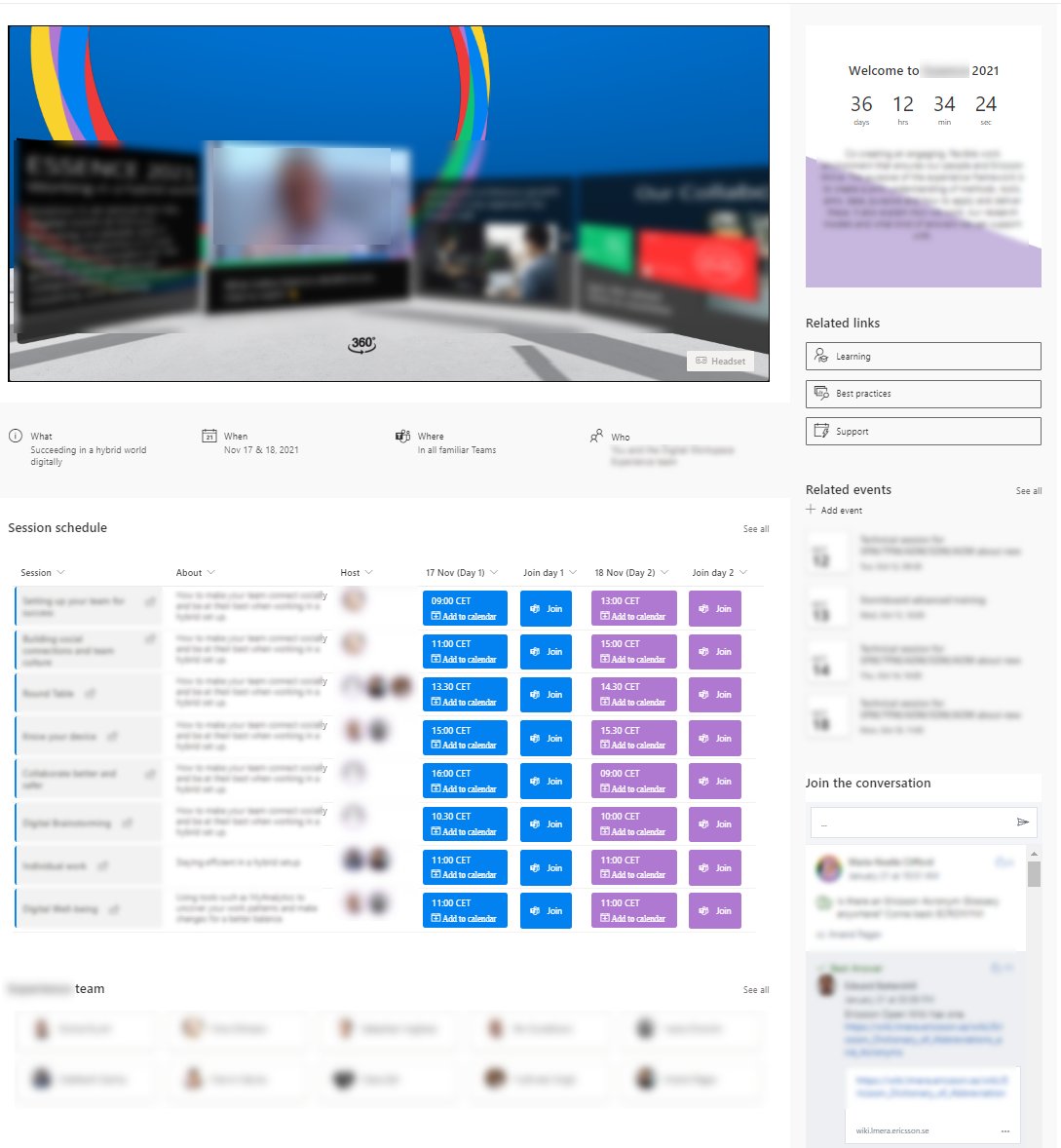 anandVragav's tweet image. Having fun creating an event page with #SharePoint and bringing together #SharePointSpaces, formatted #Lists to enhance the experience.