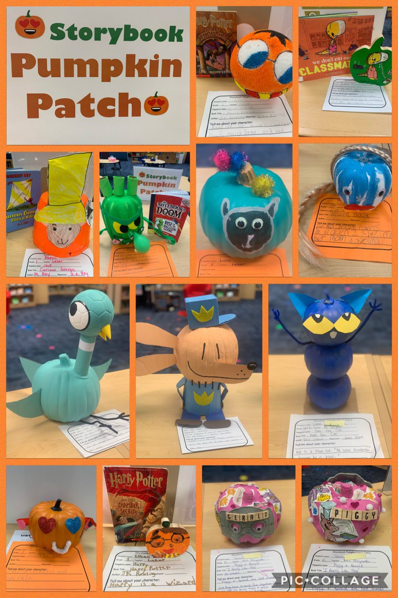 Lone Pine’s Storybook Pumpkin Patch is growing! We love matching books with our creativity! <a href="/bhschools/">Bloomfield Hills Schools</a> <a href="/LonePineSchool/">Lone Pine Elementary</a> @michiganmame #mischoollibrary