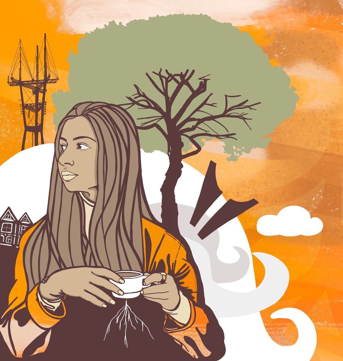 Latest drawing for a mural here in SF!