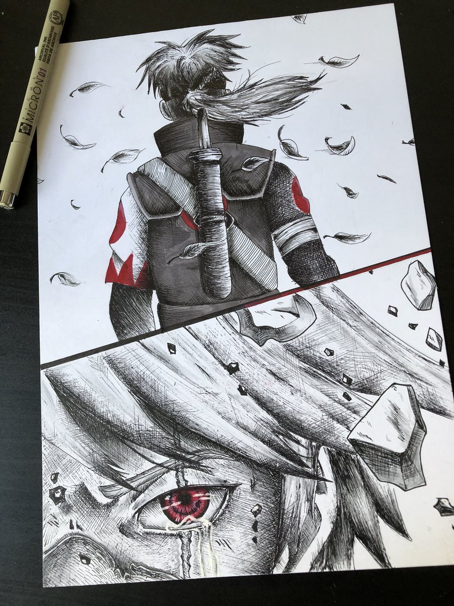 ELbykb's tweet photo. J’me présente Yehkob champion des dessin naruto https://t.co/VHKSbxBNp0