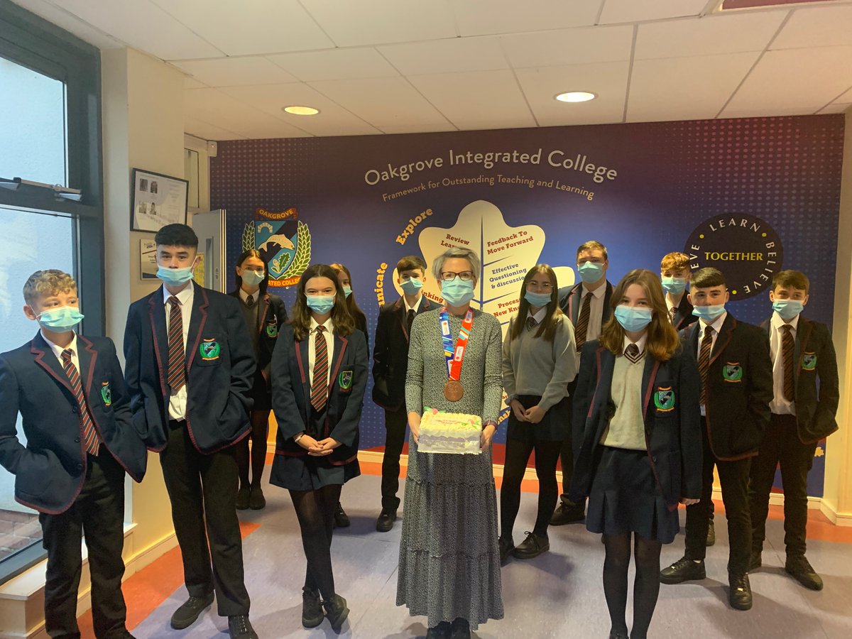 KS4OIntegrated's tweet photo. 11D congratulate Mrs Pollington on completing the 2021 London Marathon. Hope you enjoy your cake!

@OIntegrated @KatrinaCrilly @niciebelfast @IEFNI 

#integratededucation https://t.co/DhMMFmgpBJ