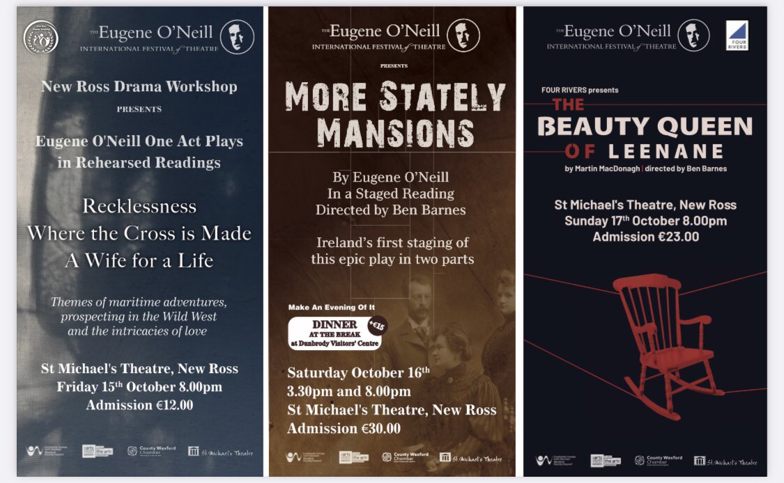 The countdown is on…. Just 4 days left until the 2021 Eugene O Neil International Festival of Theatre begins! 
We have 3 fantastic nights of theatre for you! 

There’s something for everyone, get your tickets here: bit.ly/3AuA4BJ