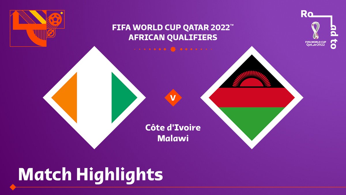 🎥 Match Highlights: 🇨🇮 2-1 🇲🇼
 
@FIFCI_tweet reach the 10-points mark after beating @FaMalawi to stay on top of group D in the 2022 #WCQ. 🐘

#WorldCup