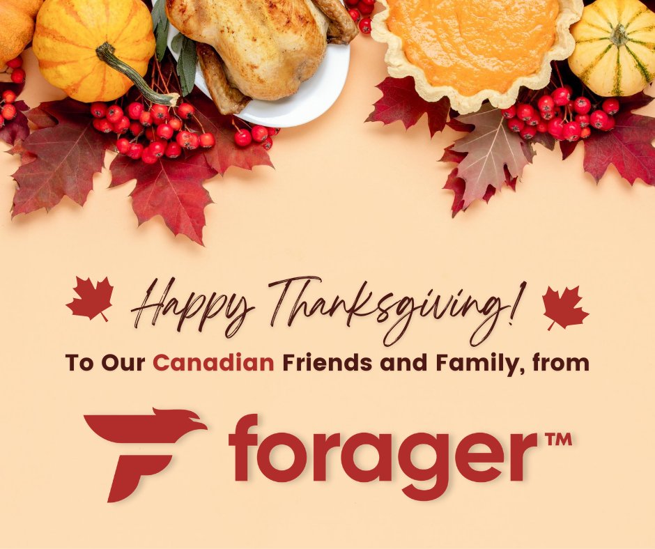 ForagerSCS's tweet image. Wishing all our Canadian friends and family a very happy and healthy #Thanksgiving!
