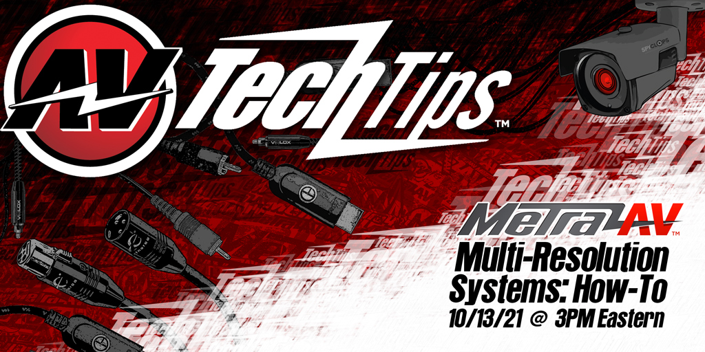 MetraAV's tweet image. The reality of having all of your sources and all of your displays in a single system being the same resolution, let alone the same device, is highly unlikely. We can help! Tune in to our #AVTechTips episode on Wednesday at youtu.be/tELAhx78OaE!

#AVtweeps #hometheater