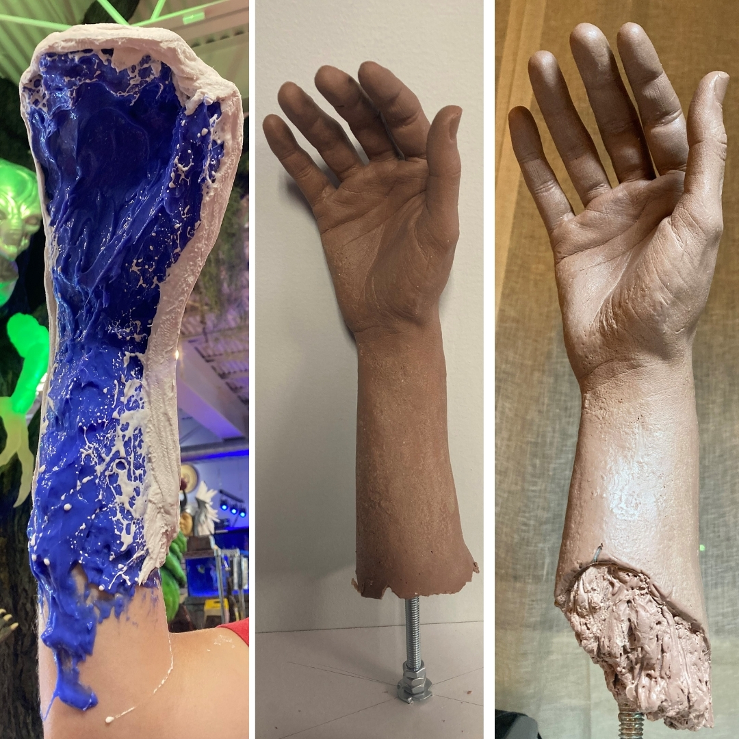 RAMaterials's tweet photo. Check out this awesome ripped off arm prop made by Reynolds-Allentown inside tech Nick!
Molds: Body Double™ Standard, Ecoflex™ 00-30, EpoxAcoat™, and Free Form™ AIR
Castings: Dragon Skin™ FX Pro and Task™ 6
#ramaterials #smoothon #practicalfx #armprop #props #halloween https://t.co/0kawpWAolZ