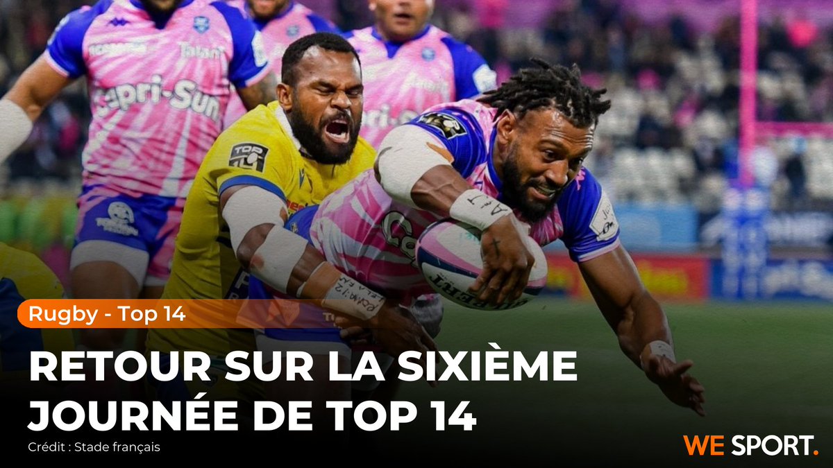 Des équipes bien en place sur le podium, une autre qui se donne de l'air, ce weekend de #Top14 aura eu son lot de belles rencontres 🏉

Le récap' juste ici 👉 bit.ly/3iTuumJ