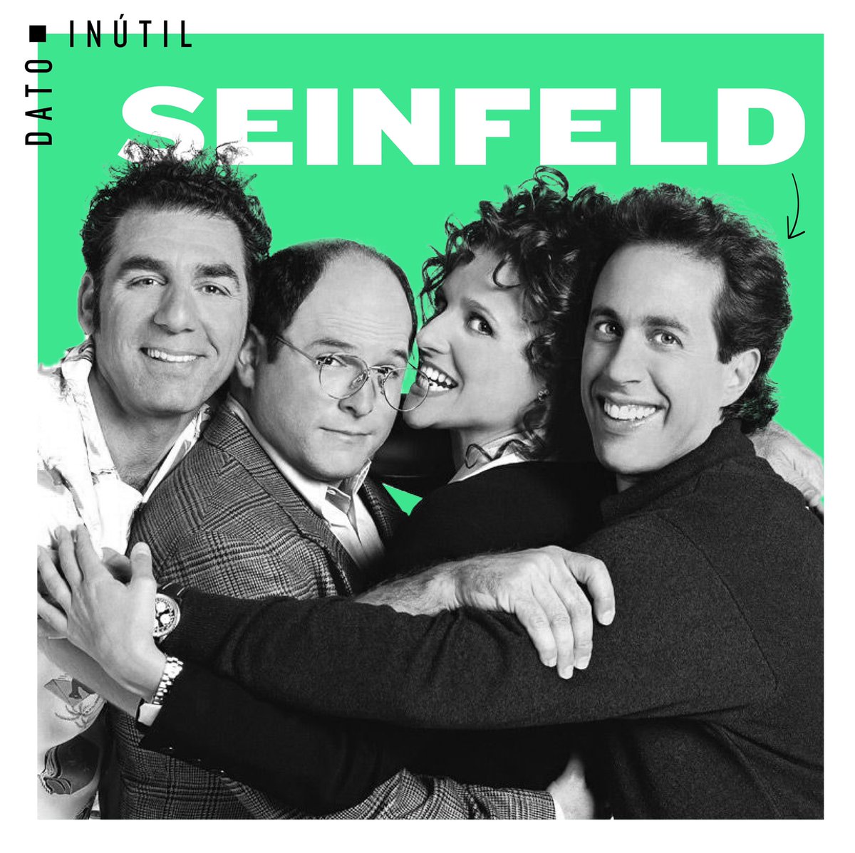 creative_penta's tweet photo. ¡Para este #FelizLunes nada como recomendar el echar ojo a #Seinfeld que @NetflixLAT ha vuelto a poner en circulación!
👉🏼 Y un #DatoInútil que amarán los serieadictos es saber que originalmente iba a ser un “falso documental” llamado “Stand Up” de sólo ¡hora y media de duración! https://t.co/EIQOe0ONfk