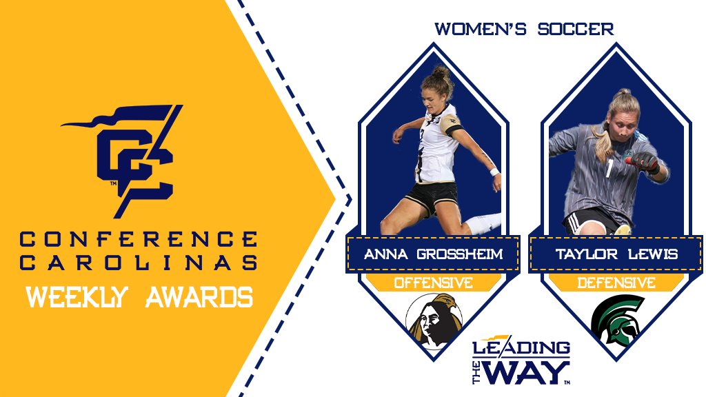 ConfCarolinas's tweet photo. Your Conference Carolinas women's⚽ Players of the Week are...

Offensive: Anna Grossheim, @UNCP_Sports 
Defensive: Taylor Lewis, @UMOAthletics

Read about their weeks below. ⤵️

🔗: https://t.co/JtVwfE5ghY
#LeadingTheWay https://t.co/x6rWcQ1DH9