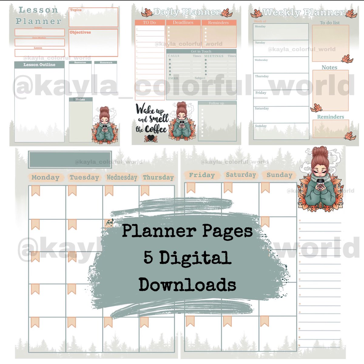 COFFEE GIRL Planner 
Digital Downloadable 5 page Planner is now available on my Shop! 

etsy.me/2na8JAg

#organizingmylife  #planneraccessories #monthlyplanner #planner #coffeegirl #CoffeeLovers