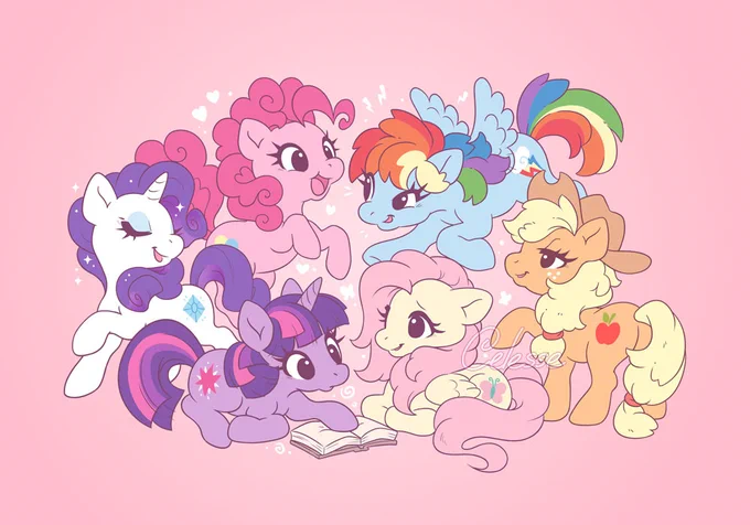Oh no, I missed the 11th anniversary of Friendship is Magic yesterday! MLP has been a consistent happiness in my life (from G1 all the way to G5) and I'm so glad it was revived with FiM 💖 #MyLittlePony 