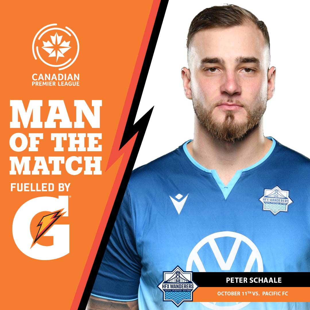 CPLsoccer's tweet photo. Another great performance by the captain

@HFXWanderersFC's @PeterSchaale is the @Gatorade Man of the Match https://t.co/TmeFsp7elm