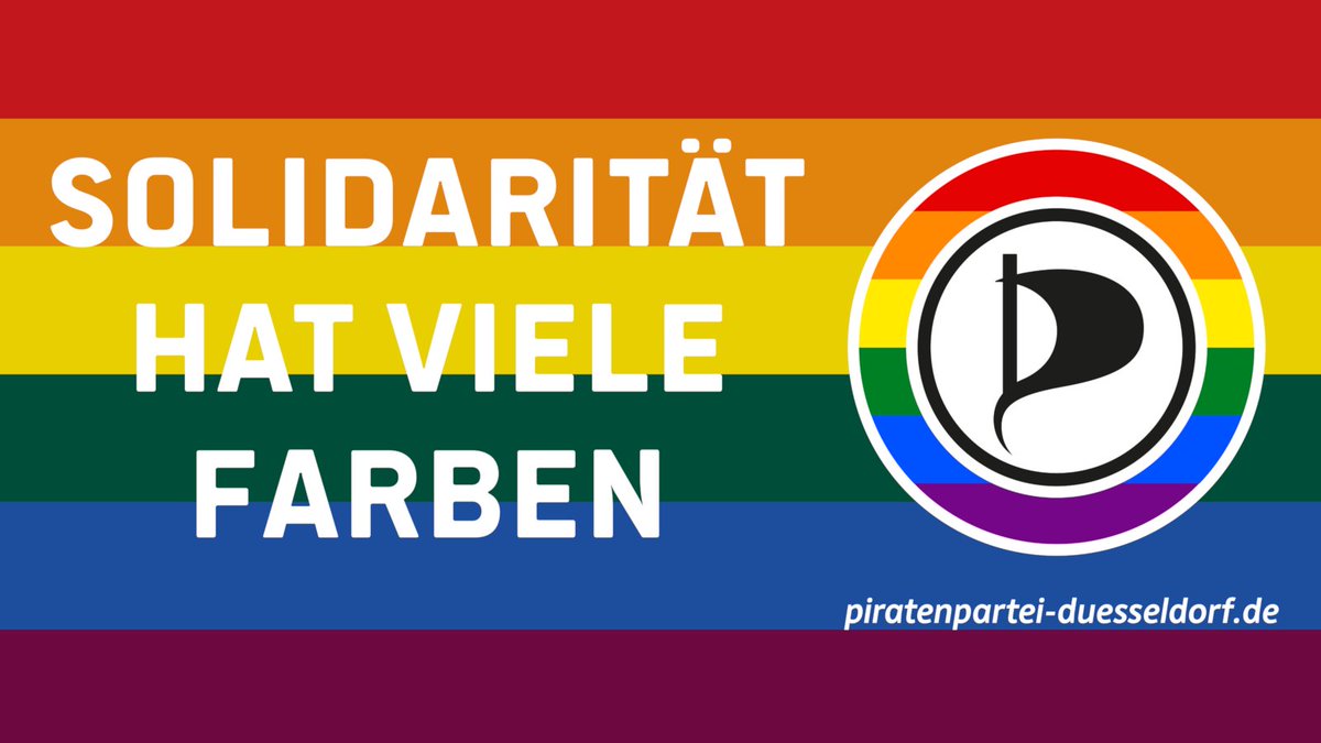 "Solidarität hat viele Farben" ist das diesjährige Motto des #CSD #Düsseldorf.