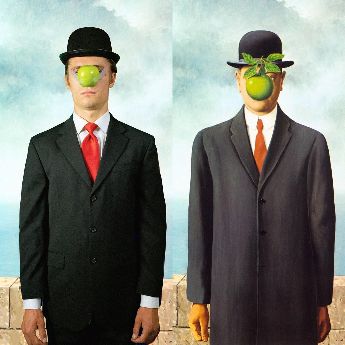Elephant Department - “High Art,” Oct. 15 &amp; 16, 2021. Sketch comedy at Complex Hollywood (#📷 @elephantdepartment) René Magritte “The Son of Man,” 1964. Oil on canvas