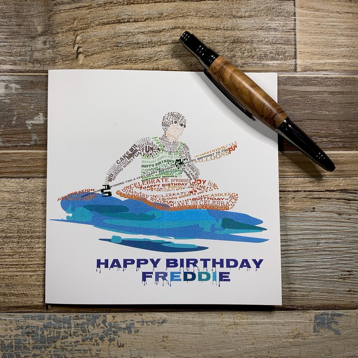 KscopeKrafts's tweet photo. Happy Birthday Card - Kayaking Wordle Design Birthday Card - Kayak Birthday Card - Can be personalised - Ships Worldwide https://t.co/YgCNIvD8Rj #birthday #kaleidoscopekrafts #card #personalised #birthdaycard #kayakbirthday #canoebirthday #watersportsbirthday #kayaking https://t.co/XMZzircAJ5