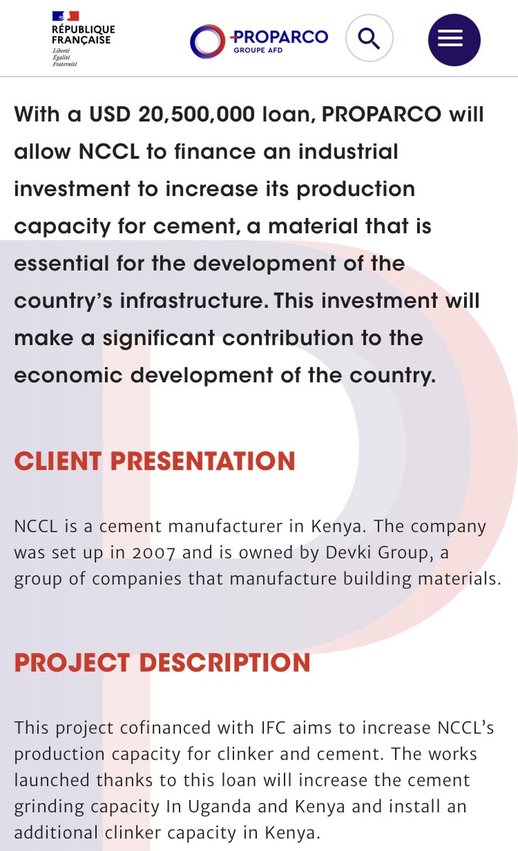 UzalendoNews_KE's tweet photo. How did French Governmemt lending arm @Proparco invest billions of dollars into Devki Steel and Simba Cement despite KPLC fraud? 
https://t.co/VeCRq0cp3s 
.
.
#KPLCFraud | Sonko | Simba Arati | DJ Evolve https://t.co/Hr20uVZ8cH